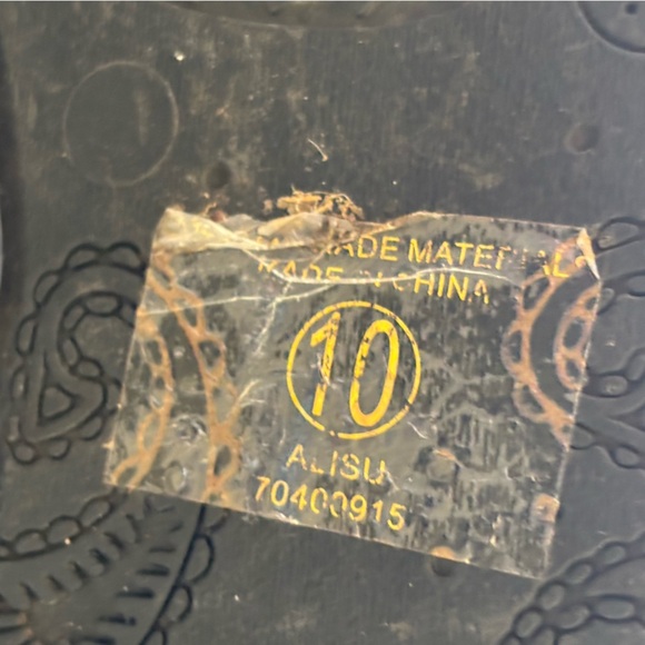 Curfew women’s 10 Roman brow leather strappy sandal thong - Picture 7 of 9